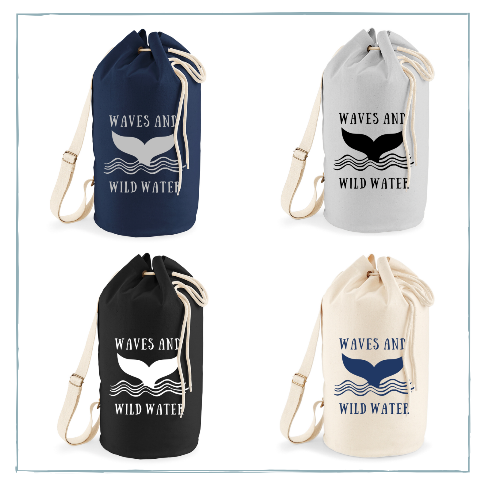 Drawstring top sailor bag