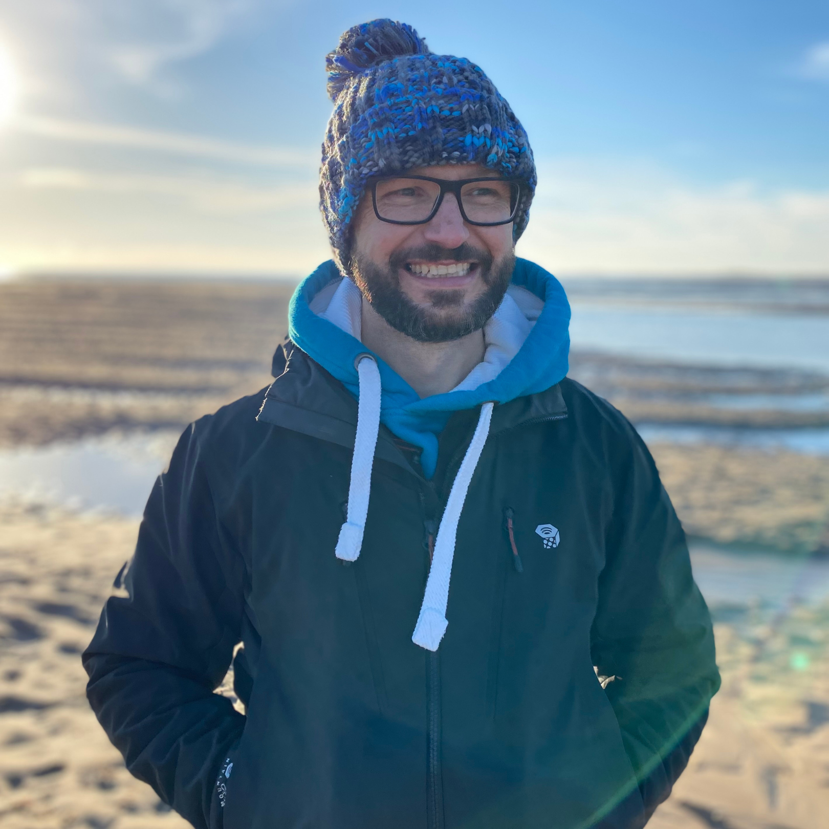 Not just for wearing after a wild swim, Waves and Wild Water's Ice Plunge chunky beanie at looks great when worn for just a walk on the beach.