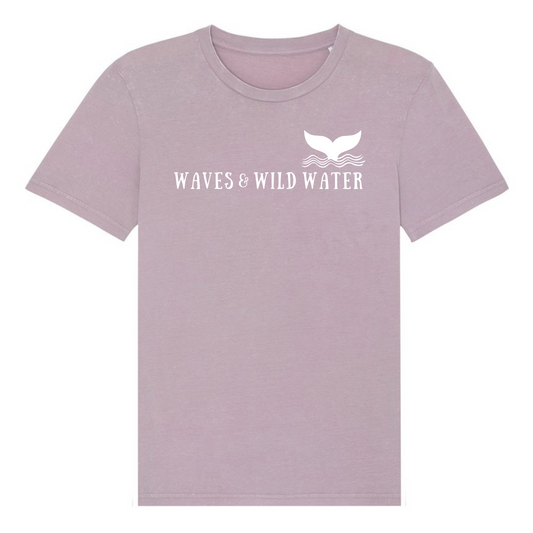 Step into the dreamy embrace of our Lilac Lagoon t-shirt, made from 100% organic cotton and hand-dyed for that one-of-a-kind vintage vibe. Perfect for sea lovers and wild water enthusiasts.